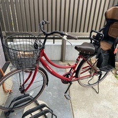 使用回数少なめ】ママチャリ 26 レッド