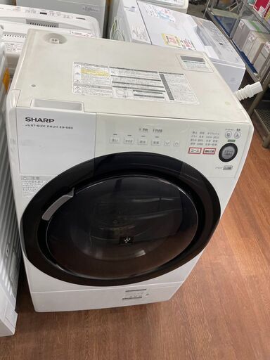 ドラム式洗濯機　No.7977　ES-S60-WR　6/3kg　シャープ　2013年製　【リサイクルショップどりーむ天保山店】