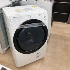 SHARPのドラム式洗濯乾燥機(ES-S7E-WL)のご紹介です
