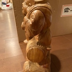 決まりました。大黒天　木彫り置物の画像