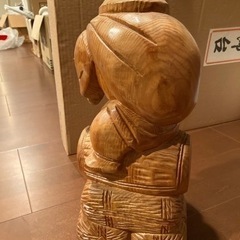 決まりました。大黒天　木彫り置物の画像