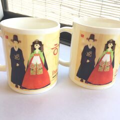 韓国　マグカップ　韓服　ペアの画像