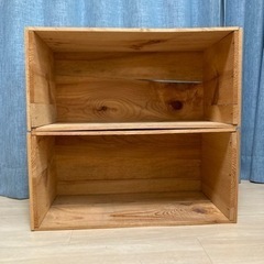りんご木箱　2つ