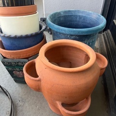 ストロベリーポット&植木鉢&植木鉢のアイアン