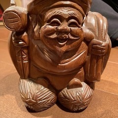 決まりました。木彫り　大黒天