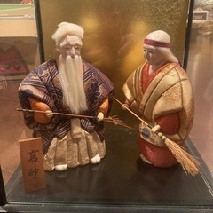 高砂人形　共白髪　ケース入り