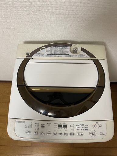 東芝 洗濯機 TOSHIBA MAGIC DRUM AW-6D3M 6kg 2015年製