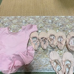 交渉中ーバレエ　幼児　レオタード　シューズ4足