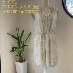 H&M 半袖ワンピース (膝丈) サイズ L