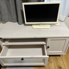 【無料】白のテレビボード（小）