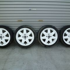 ミニ純正ホワイト15インチホイール 165/50R15タイヤ付き 軽自動車に・・・