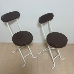 折りたたみ椅子　２脚セットの画像