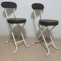 折りたたみ椅子　２脚セット