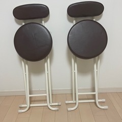 折りたたみ椅子　２脚セットの画像