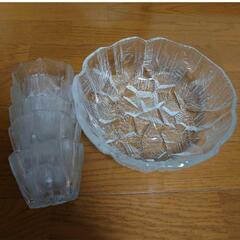 ガラス　セット　そうめん　器　自宅保管品　鉢　つゆ