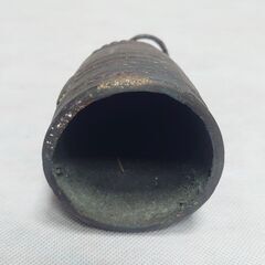 「正確な名前かは分かりません」【茶道具】　喚鐘　唐銅　３，５寸　*撞木付*鳴物*かんしょう*鉦*夜咄*夜噺*の画像