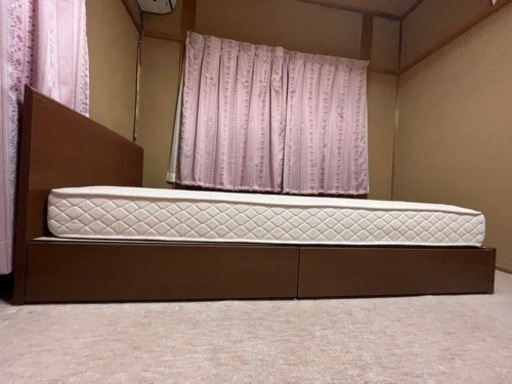 決まりました！ベッドシングル　引き出し2個付き