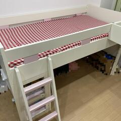 最終値下げ ロフトベッド シングル 収納 木製 の画像