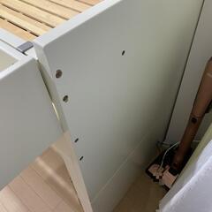 最終値下げ ロフトベッド シングル 収納 木製 の画像