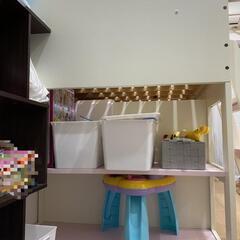 最終値下げ ロフトベッド シングル 収納 木製 の画像