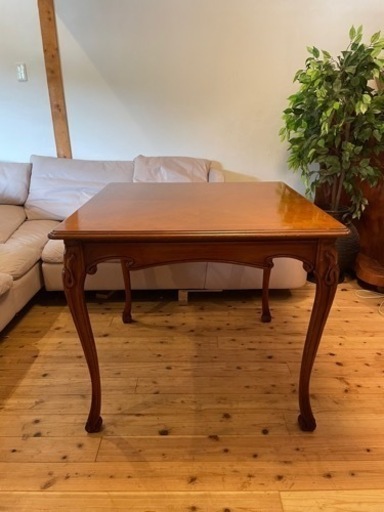 最高級！イタリア輸入家具 アールヌーヴォー様式 スクエア型ダイニングテーブル