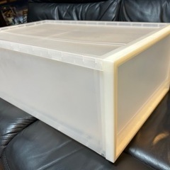 無印良品？の半透明衣装ケース