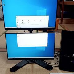 ドスパラ　デスクトップ＋モニター×2 ＋他
