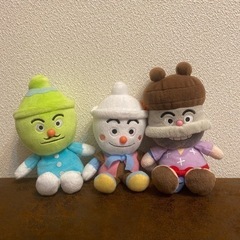 アンパンマン　ぬいぐるみ　どんぶりトリオ　てんどんまん・かつどん...