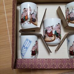  【新品】小錦　湯呑　５式の画像