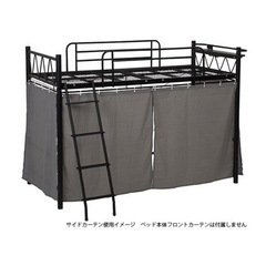 スチールパイプロフトベッド（白）