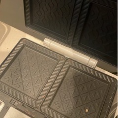 美品　ブルーノ　ホットサンドメーカー　グレー　2枚焼きの画像