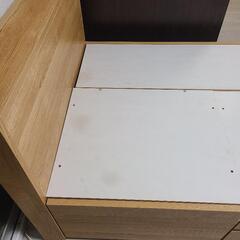 【値下げ】ニトリの収納付きシングルベッドフレーム(コンセント1口付き)の画像