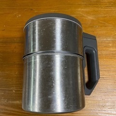 パナソニック 天ぷら油クリーナー レッツフライ 2ポットタイプ　used の画像