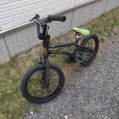 キッズBMX ARESBIKES STN16インチブラック フラットランドにの画像