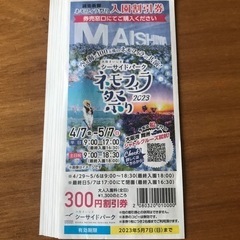 舞洲 ネモフィラ祭り 割り引きチケット 9枚