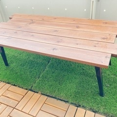 ローテーブル 木製ハンドメイドの画像