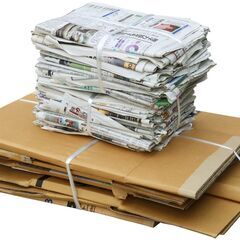 古新聞、段ボール箱、シュレッダーゴミ、牛乳パック 、ラップ等の芯...