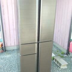 冷蔵庫　木目調　405リッター