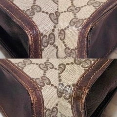 GUCCI オールドグッチ GG柄 セカンドバッグの画像