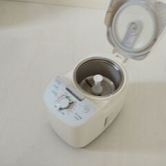 5/21まで　TWINBIRD コンパクト精米器 精米御膳 ホワイト MR-E751W　中古美品の画像