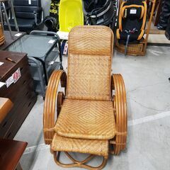 リサイクルショップどりーむ天保山店 No7981 籐イス 長さや...
