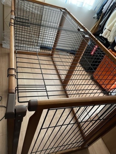 リッチェル ペット用木製3WAYサークル6面90H