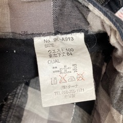 パンツ チェックの画像