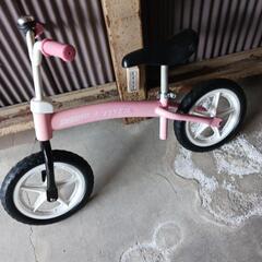 キックバイク　radio-flyer ピンク女の子用　前ブレーキ...
