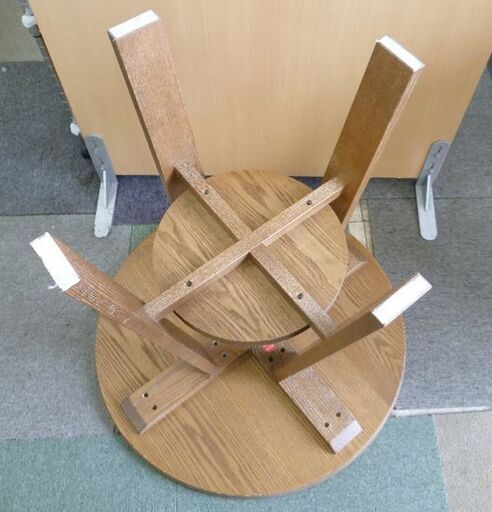 カンディハウス 丸テーブル 直径65 高さ63cm 木製 INTERIOR CENTER 旭川家具 カフェテーブル 机 札幌市 北20