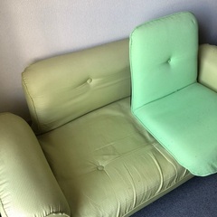 2人掛けソファーと座椅子１つ