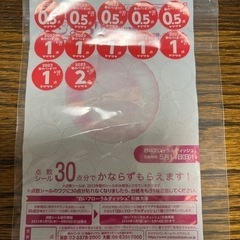 ヤマザキ 春のパンまつり 10.5点分のシール
