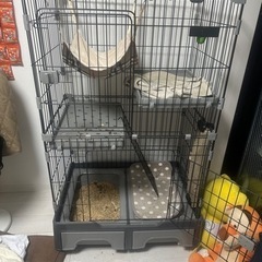 Purlove キャットケージ 2段【引取限定】の画像