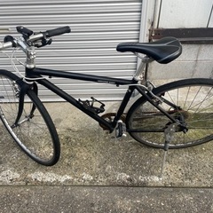 WEEKEND BIKES 軽快クロスバイク 7段変速 28インチ 黒色