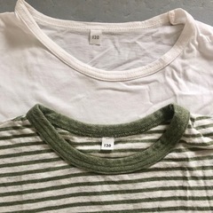 無印良品　半袖Tシャツ　120 ボーダーの画像